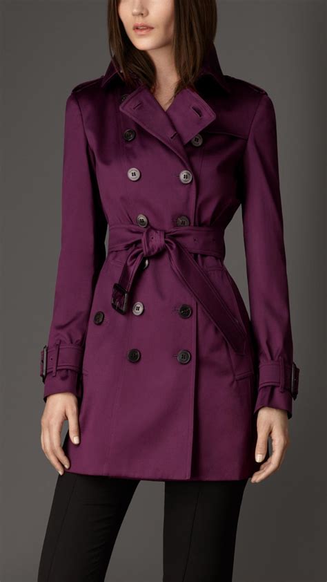 burberry purple trench coat